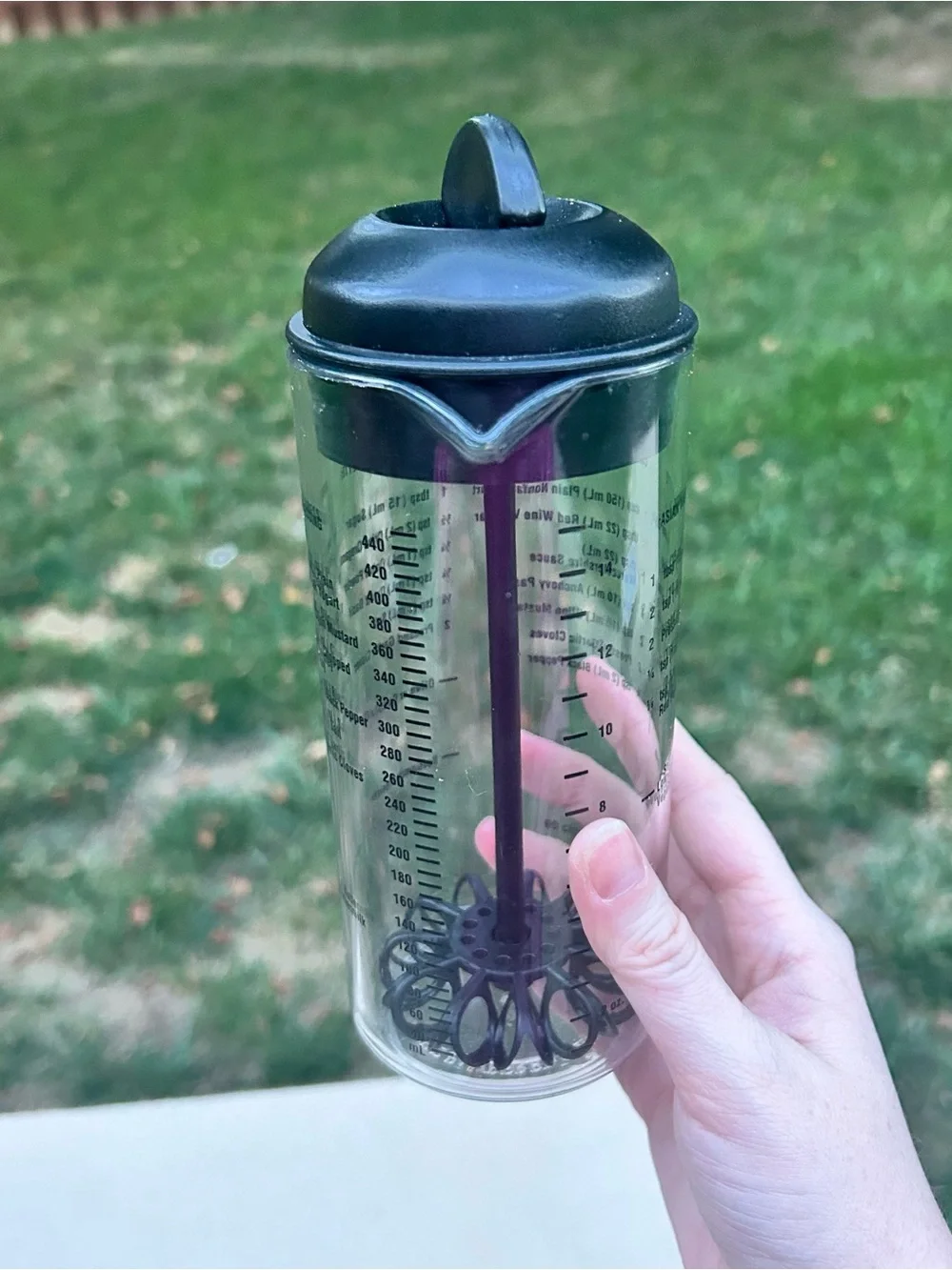 Pampered Chef Salad Dressing Mix Pour Container